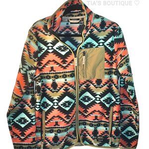 WESC Polar Fleece Jacket Unisex Southwest Aztec Full Zip Men’s M/ Women’s XL